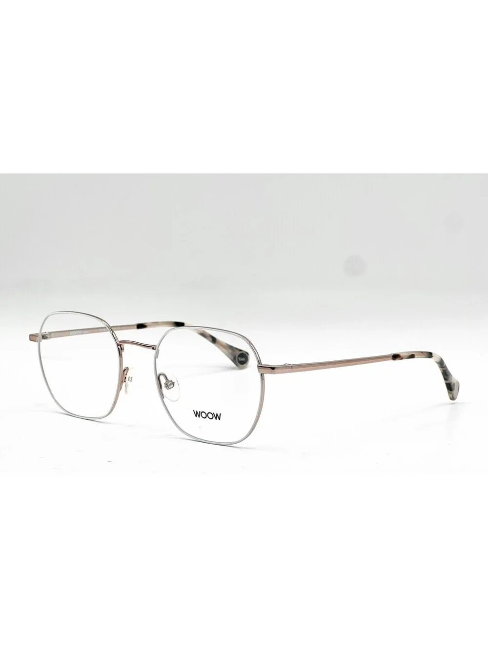 Woow Lucky You 2 9151 Km White Gold Authentic Eyeglasses 51-19-135